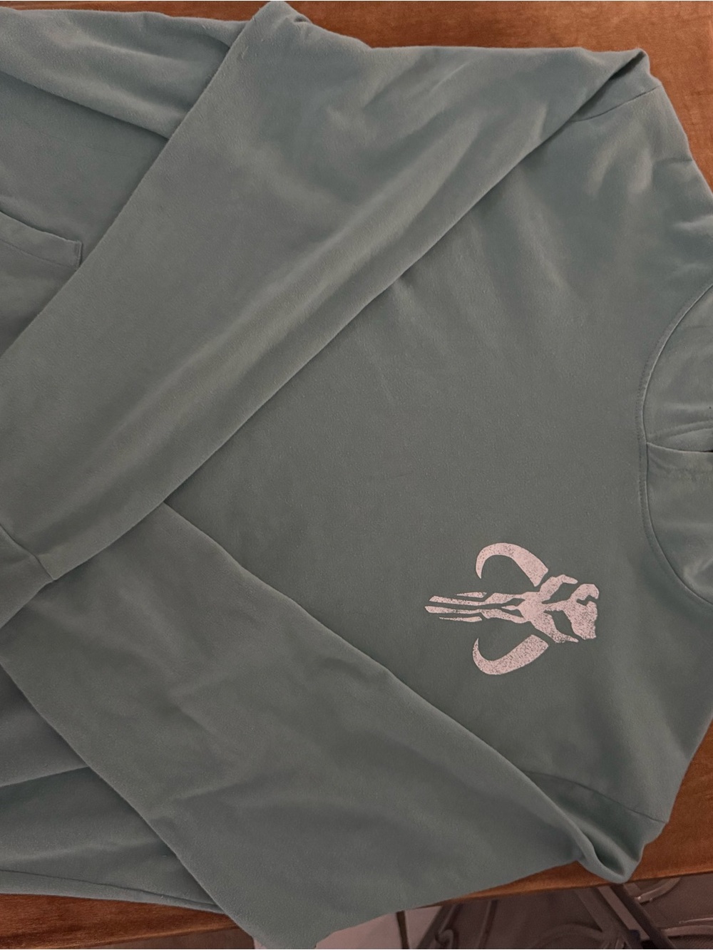 Star Wars Crewneck Sweatshirt in Sage Green with Pink Mythosaur Emblem